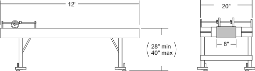 812D Delivery Conveyor Dimensions