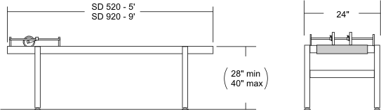 Shingle Stream Delivery Conveyor Dimensions