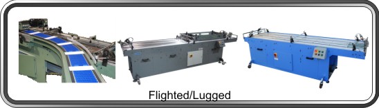  Flighted/Lugged conveyors for sheet-fed and booklet processing